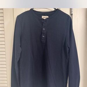 Taylor Stitch Henley Navy Size 38